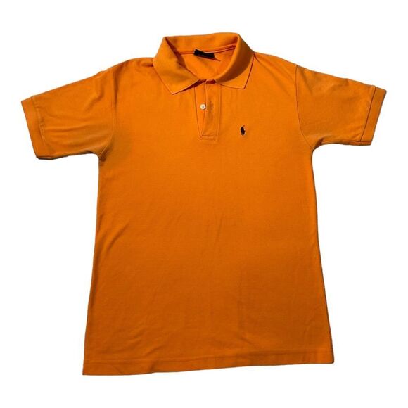 Polo Sport Mens Size  Medium Polo Shirt Orange Pony Short Sleeve - Picture 2 of 10